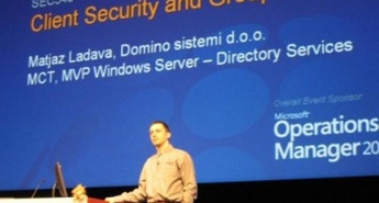 Matjaž Ladava eden najboljših predavateljev na Microsoft IT Forumu