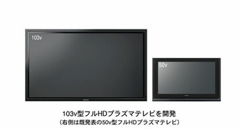 Panasonic napovedal 103-palčni plazmatski televizor