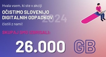 Slovenija je očistila 26 tisoč gigabajtov