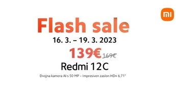Redmi 12C akcija se začenja danes