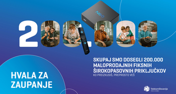 Jubilejni uporabnik je iz Maribora