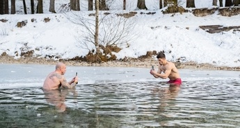 Sneg in led v Kranjski Gori