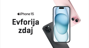 Najnovejši mobiteli serije iPhone 15 pri Telekomu Slovenije 