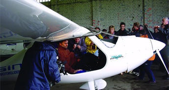 Letalo Pipistrel Sinus 912 pripravljeno na polet okoli sveta