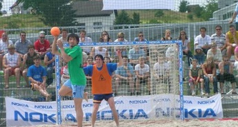 Rokomet na vročem pesku v Celju