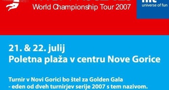 Vabilo na Golden Gala turnir Proseries v odbojki na mivki v Novi Gorici