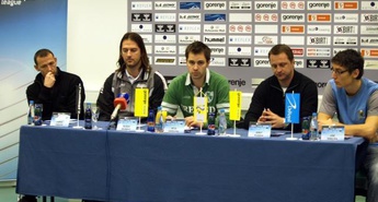 Novinarska konferenca pred tekmo Gorenje : Montpellier