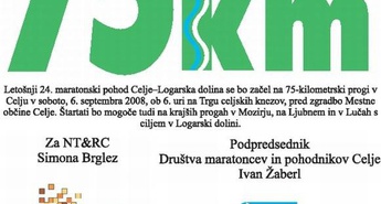 Pred nami je 75-kilometrski maratonski pohod Celje - Logarska dolina