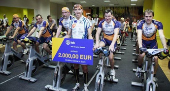 5. Tradicionalni dobrodelni spinning za pomoč otrokom z astmo rekorden v solidarnosti