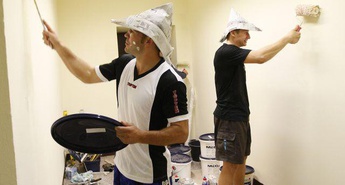 Zavec s klubskimi kolegi pomagal pri prenovi nemškega trening centra