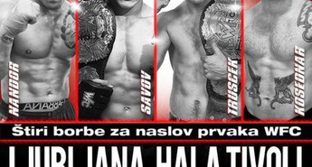 »NEUSTAVLJIVI« ZA ŠTIRI PASOVE NA WFC 17 V HALI TIVOLI