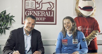 Tina Maze že četrto leto zapored pod varnim okriljem Generalijevega krilatega leva