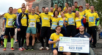 Sodelavci Lidla Slovenija so tekli za dober namen
