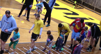 TRENING Z BODOČIMI ROKOMETAŠI IN ROKOMETAŠICAMI