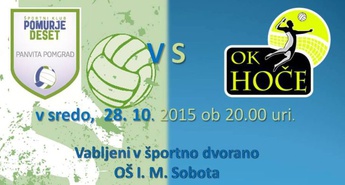 Napoved pokalne tekme Panvita Pomgrad vs. OK Hoče