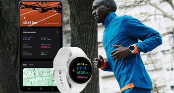 Jacob Kiplimo & Galaxy Watch 