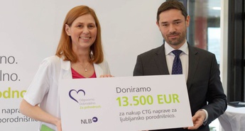 NLB podarila CTG napravo Porodnišnici Ljubljana in za nakup še ene pričela z akcijo zbiranja sredstev