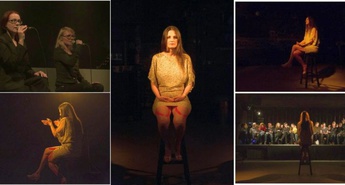 Grumova nagrajenka Simona Semenič s performansom DRUGIČ v Klubu Gromka v Ljubljani