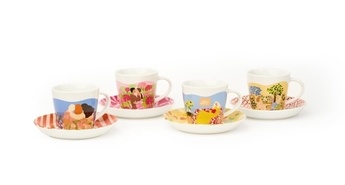 Barcaffè in Alja Horvat z novo praznično kolekcijo skodelic 