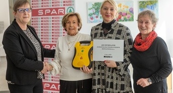 SPAR Slovenija priskrbel defibrilator na Bledu